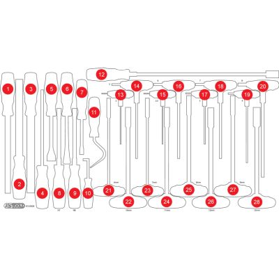 KS TOOLS Schaumstoffeinlage, Sortimentskasten 813.0028-97 Image