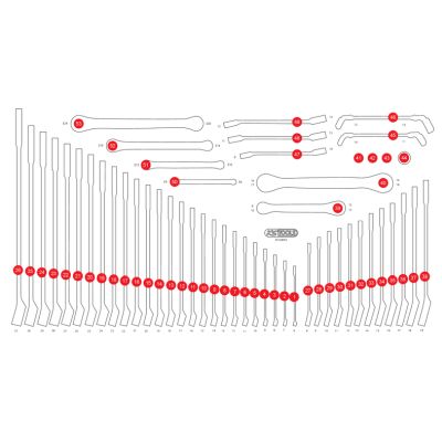 KS TOOLS Schaumstoffeinlage, Sortimentskasten 813.0053-97 Image