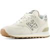 Sneaker NEW BALANCE "WL574", Gr. 39, weiß (sanftes weiß), Leder, Textil, sportlich, Schuhe