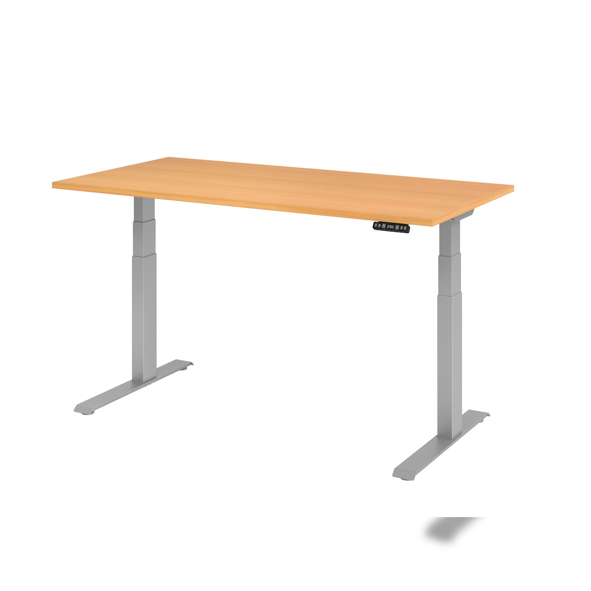 Hammerbacher-Sitz-Steh-Schreibtisch el.160x80cm Buche-VXDKB16/6/S Image