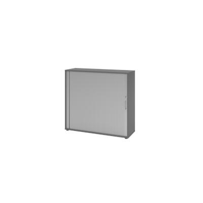 Hammerbacher-Rollladenschr.hor. 3OH 120cm BS Graphit/Silb-V1733S/G/S/BS Image