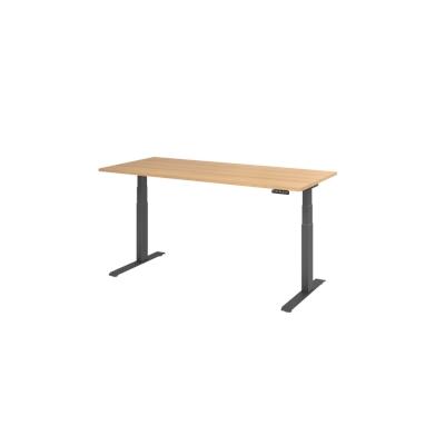 Hammerbacher-Sitz-Steh-Schreibtisch el.180x80cm Eiche/Grap-VXDKB19/E/G