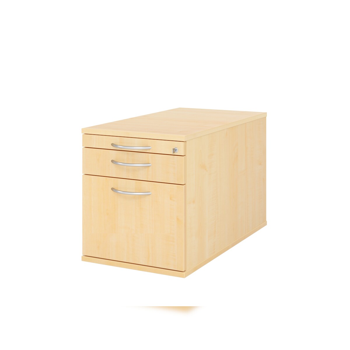 Hammerbacher-Rollcontainer 80cm,1Schub,1HR,Schl.BM Ahorn-VTC20/3/3/BM Image