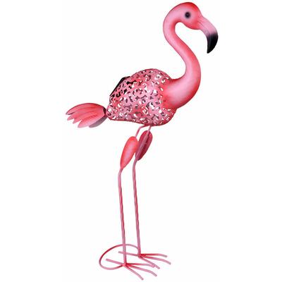 Solarlampen für Außen Figur Garten Skulptur Außenleuchte Solar Gartenlampen Flamingo Form, mit Image