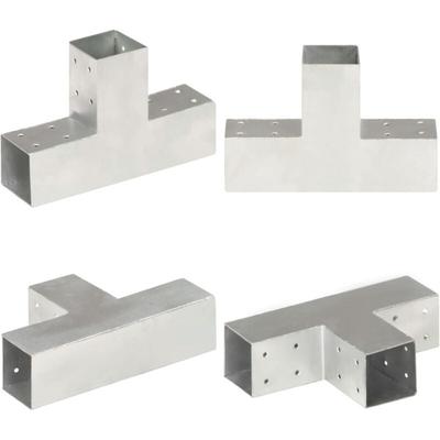 Pfostenverbinder T-Form Verzinktes Metall 71 x 71 mm - Pfostenverbinder - Pfosten-Verbindungsstück Image