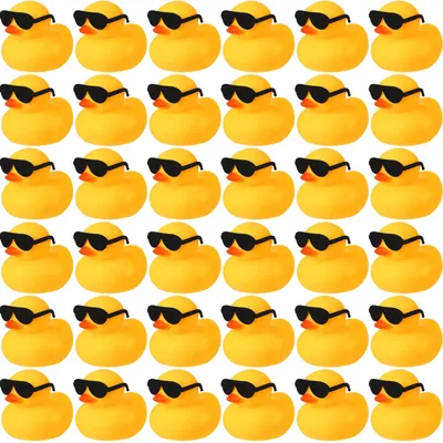 6/12/24pc Bath Duck Toys Yellow Rubber Ducks Squeak & Float Ducky Baby Shower Pool Toy for Toddlers