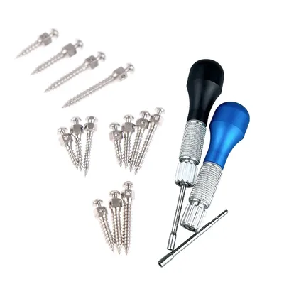 10Pcs Dental Lab Micro Mini Implants Orthodontic Anchor Screw Titanium Self Drilling Screwdriver