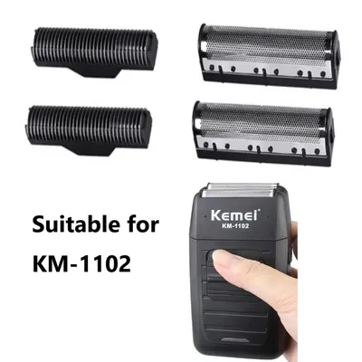1Set Clipper Blade for Kemei Km-1102 Clipper Electric Shaver Parts Net Replacable and Durable