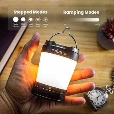 Sofirn LT1S Camping Light USB-C Rechargeable 21700 Lantern Powerful Torch 2700K to 5000K Power