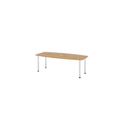 Hammerbacher-Konferenztisch 220cm/4 Chromfüße Asteiche-VKT22C/R/C Image