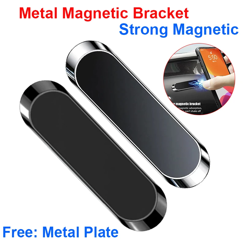 Support magnétique pour téléphone portable, 1 pièce, support de fixation sur grille d'aération, support mural pour voiture, support GPS pour smartphone, support pour voiture, compatible avec tous les