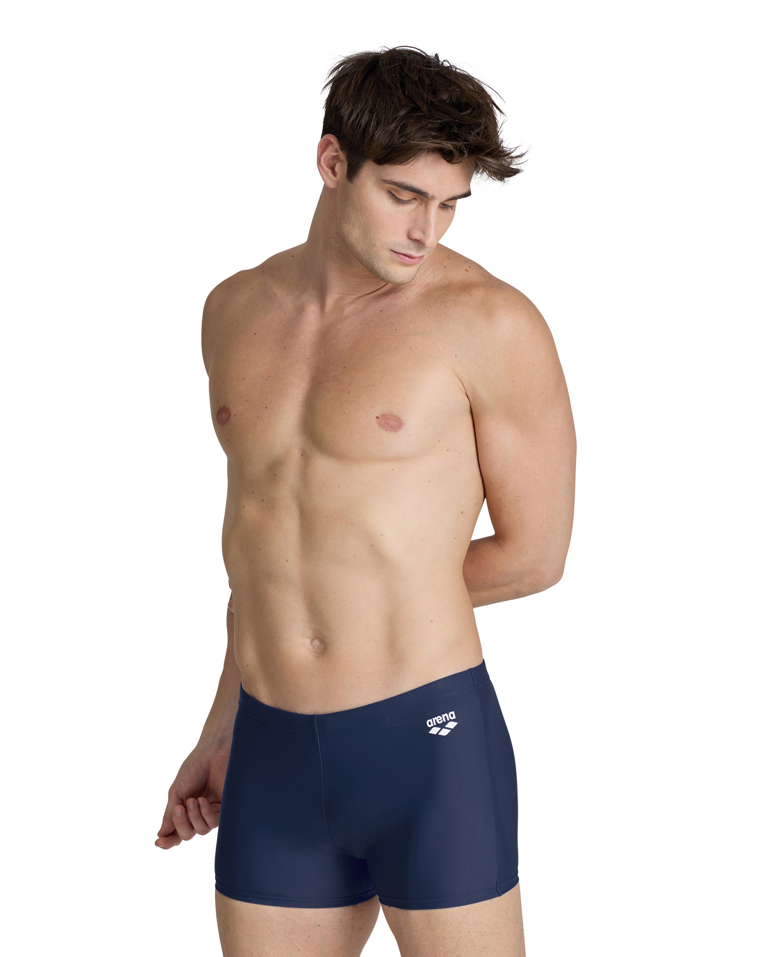 Badehose ARENA "M DYNAMO SHORT R", Herren, Gr. 4S, N-Gr, blau (navy), Obermaterial: 80% Polyamid, 20% Elasthan, Badehosen Image