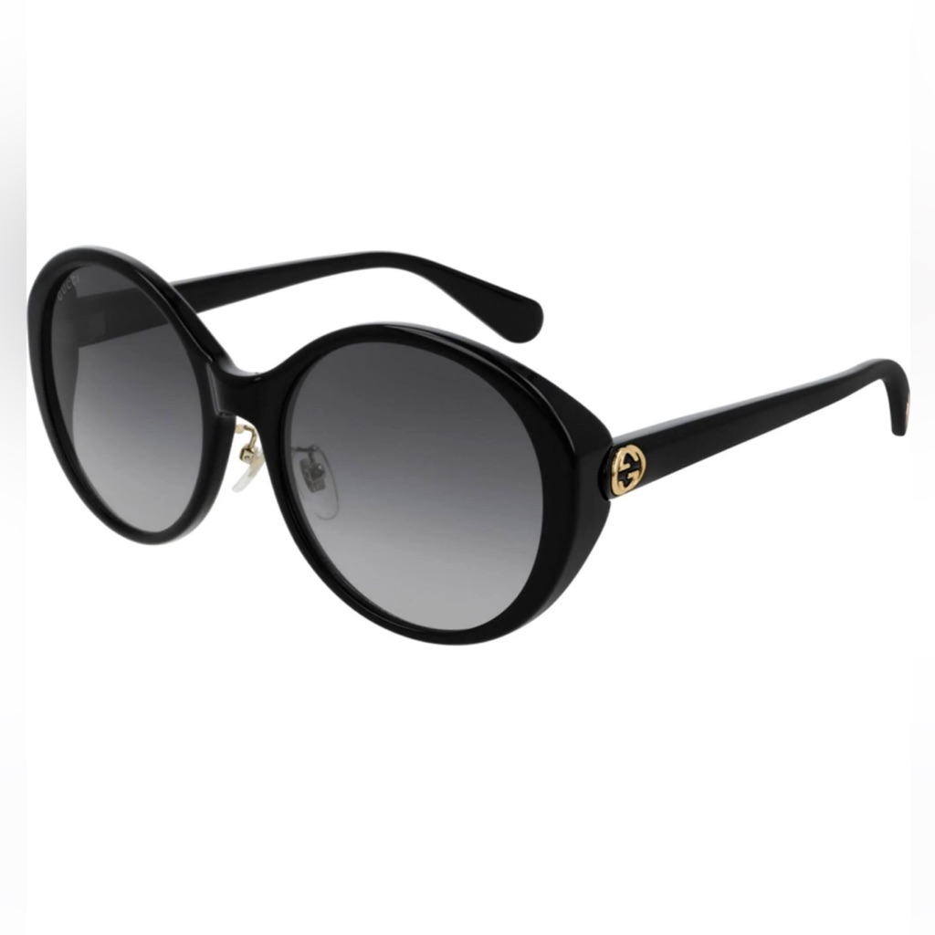 Gucci Accessories | Authentic Gucci Gg0370sk 001 Oval Black Gray Gradient Sunglasses 56-19-145 | Color: Black/Gray | Size: 56-19-145