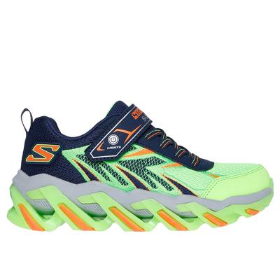 Skechers Boy's S-Lights: Mega-Surge 2.0 Sneaker | Size 13.0 | Lime/Navy | Textile/Synthetic