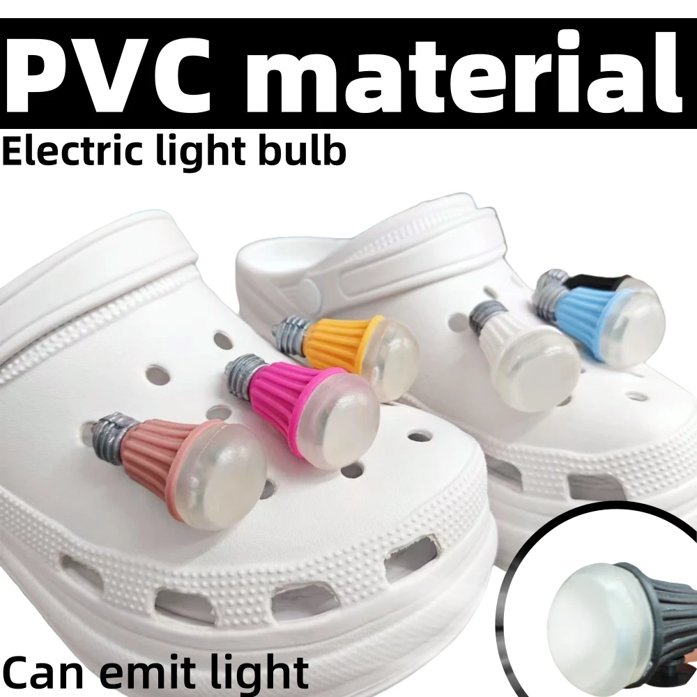 1pc Spaß Glühbirne Outdoor-Camping für Krokodile Schuh Scheinwerfer Erwachsenen Kinder Schuh dekoration wasserdichte Schuh licht