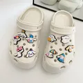 Sanrio 10pcs ciondoli per scarpe fibbia accessori Set Funny Kuromi Cinnamoroll Melody Pochacco