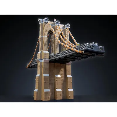 Moc Bausteine der Brooklyn Bridge-Technologie, modulare Blöcke, beliebtes Filmmodell, Weihnachts spielzeug, DIY-Sets, Geschenke Image