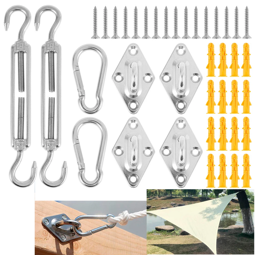 Markisen befestigungs set m5 Camping Sonnenschutz Segelnetz Befestigung Baldachin Haken 304 Edelstahl im Freien Garten beschläge