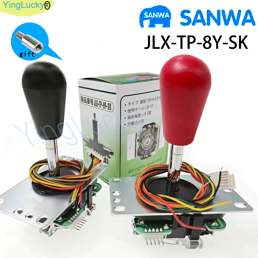 NEU SANWA Joystick Japan Original Sanwa JLX-TP-8Y-SK Arcade Joystick Nullverzögerung Neo Geo Raspberry Pi PC DIY Arcade-Spiel Image