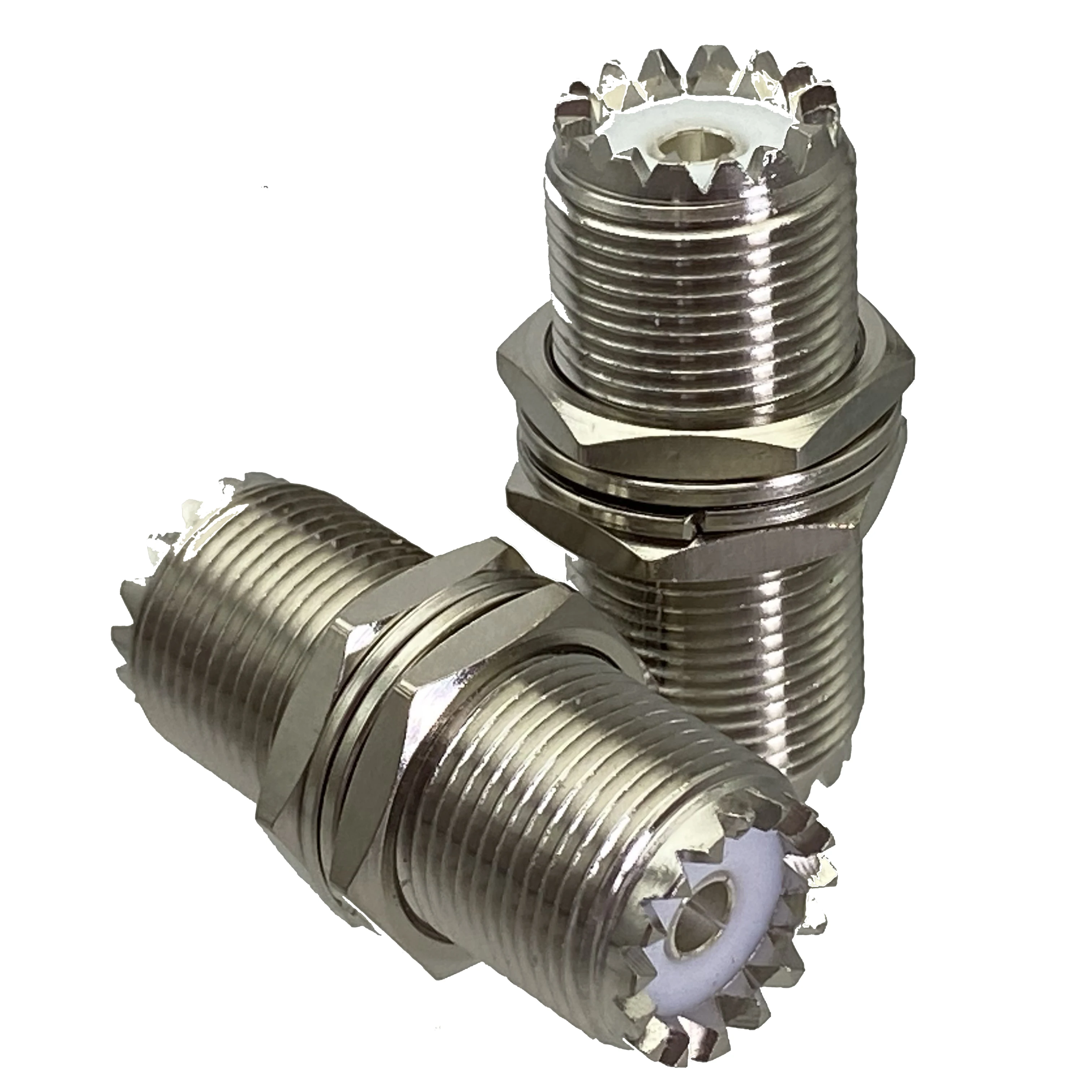 1 Stück Adapter UHF-Buchse M16 Mutter Schott auf SO239 Klinkenstecker für Panelmontage Image