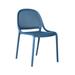 Ivy Bronx Charmane Stacking Side Chair Dining Chair Plastic/Acrylic in Blue | 31.7 H x 19.7 W x 21.7 D in | Wayfair
