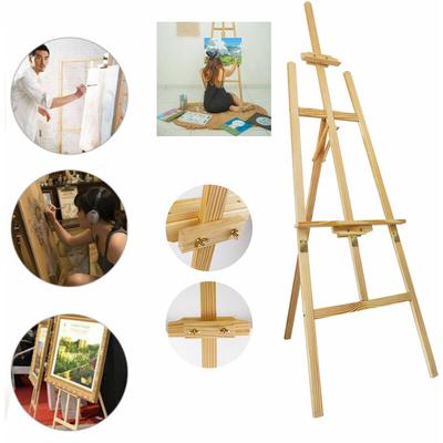 Studio-/Atelierstaffelei, Profi, Holz, Keilrahmen bis 69inch 175cm Staffelei Image