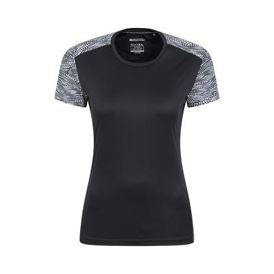 Mountain Warehouse Damen/Damen Pro Reflektierendes Running T-Shirt (Schwarz)