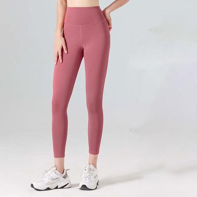 Women's Gym Leggings Joggers Leggings Basic Lightweight High Waist Yoga Fitness Gym Workout Pants Light Brown Black White Fall Winter Sports Activewear Micro-elastic Skinny