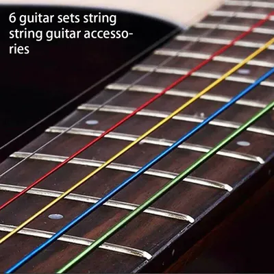 6PCS Acoustic Guitar Strings Universal E-A String Wear-resistant Instrument Accessory Sufficient