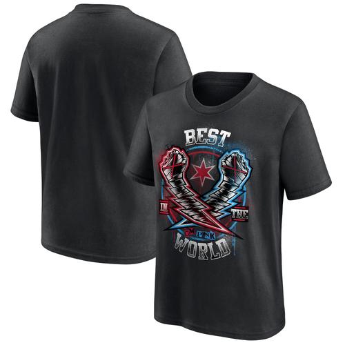 WWE CM Punk Lightning Fists T-Shirt - Schwarz - Jugendliche