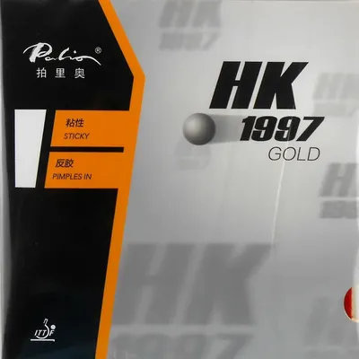 Palio HK1997 GOLD (Sticky) Pimples in PingPong Table Tennis Rubber With Sponge (H48-50) The new