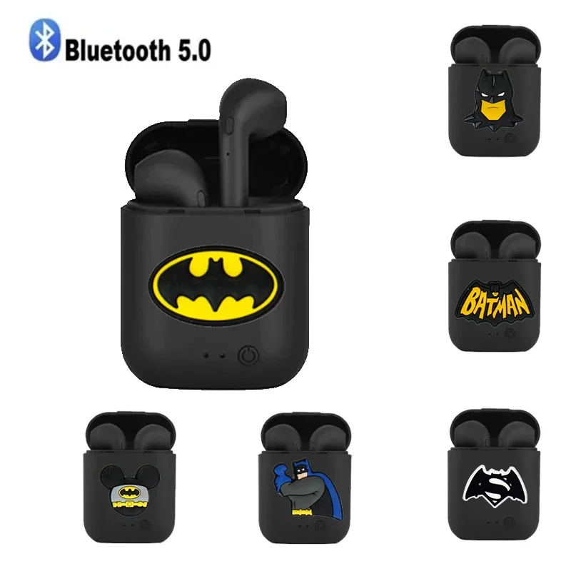 Dessin animé Batman homme sans fil Bluetooth casque stéréo 5.0 universel Bluetooth Xiaomi Huawei iPhone sport Mini Bluetooth téléphone