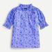 J. Crew Tops | J. Crew Puff-Sleeve Floral Top | Color: Purple | Size: M