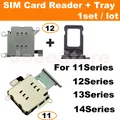 1set Lettore di schede SIM Cavo flessibile per iPhone 13 12 11 14 Pro Max XR Doppio vassoio scheda SIM Slot Holder Adattatore di ricambio