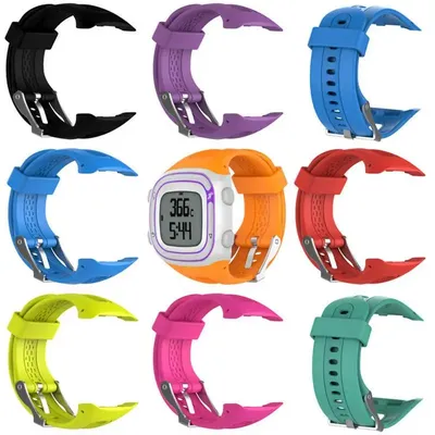 Watch Band for Garmin Forerunner 10 /15 GPS Sports Watch Soft Silicone Small Large Replacement Strap