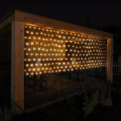 S.i.a - ecd Germany led Lichternetz 3m mit 320 leds Warmweiß, Weihnachten led Lichtervorhang