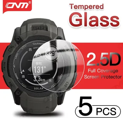 9H Tempered Glass for Garmin instinct 2X Solar Screen Protector Tempered Glass HD Anti-Scratch