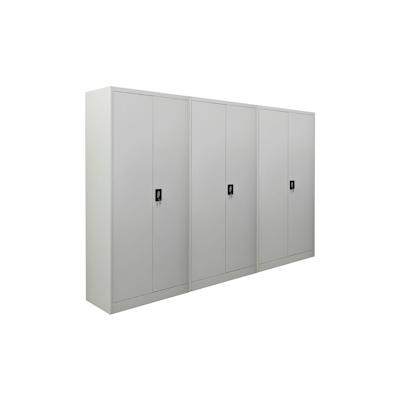 PROREGAL Mega Deal 3x Flügeltürenschrank ELEPHANT | HxBxT 185x90x40cm | 4 Fachböden | Lichtgrau | Metallschrank abschließbar Büroschrank Image