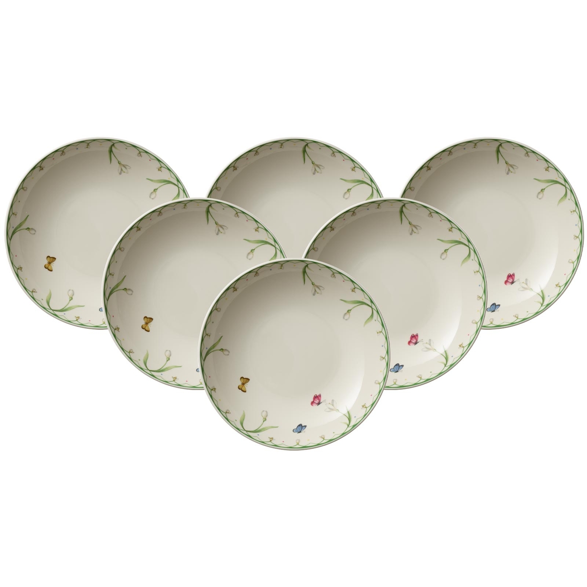 Villeroy & Boch Colourful Spring Schale flach ø 24 cm 6er Set Image