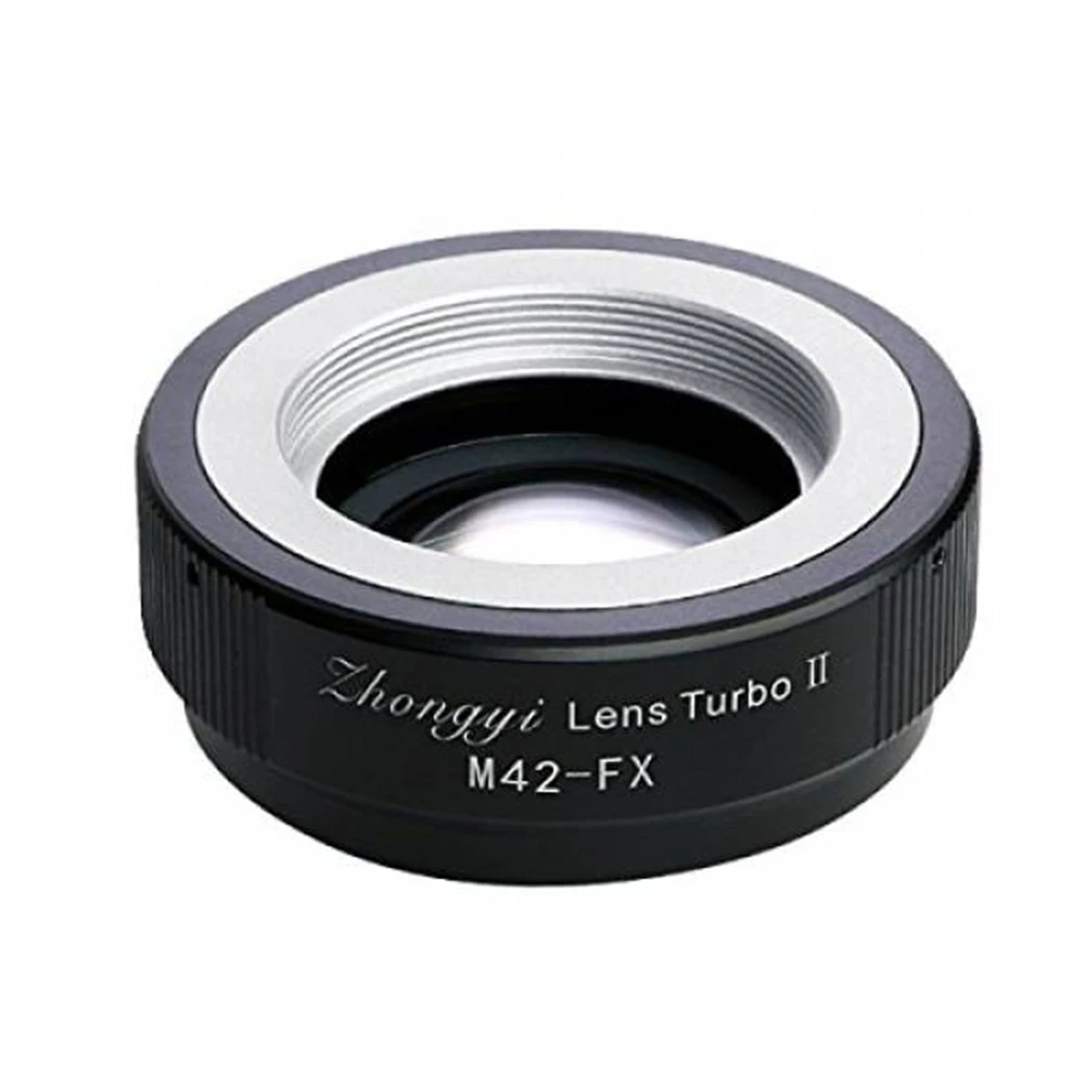 Zhongyi objektiv turbo-fx ii adapter reduzieren fokus für canon eos/m42/fd/nik g objektiv auf fujifilm x xpro2 xt3 s1 xt4 xt5 objektiv adapter Image
