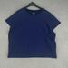 Madewell Tops | Madewell Blue Crew Neck Short Sleeve T-Shirt Women’s 2x Shirt Stretch Pullover | Color: Blue | Size: 2x