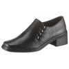 Slipper GABOR, Damen, Gr. 42, schwarz, Glattleder, klassisch, Schuhe, Trotteur, Pumps mit dezenter Applikation