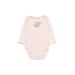 Just One You Made by Carter's Long Sleeve Onesie: Pink Floral Motif Bottoms - Size 24 Month