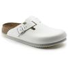 Clog Boston Super Grip, Naturleder, weiß, Weite normal, Größe 38 - Birkenstock