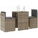 Vidaxl - Set da Bistrò 3 pz con Cuscini Beige in Polyrattan