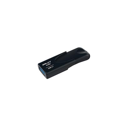 PNY Attache 4 - 512 GB - USB Typ-A - 3.2 Gen 1 (3.1 Gen 1) - 80 MB/s - Ohne Deckel - Schwarz