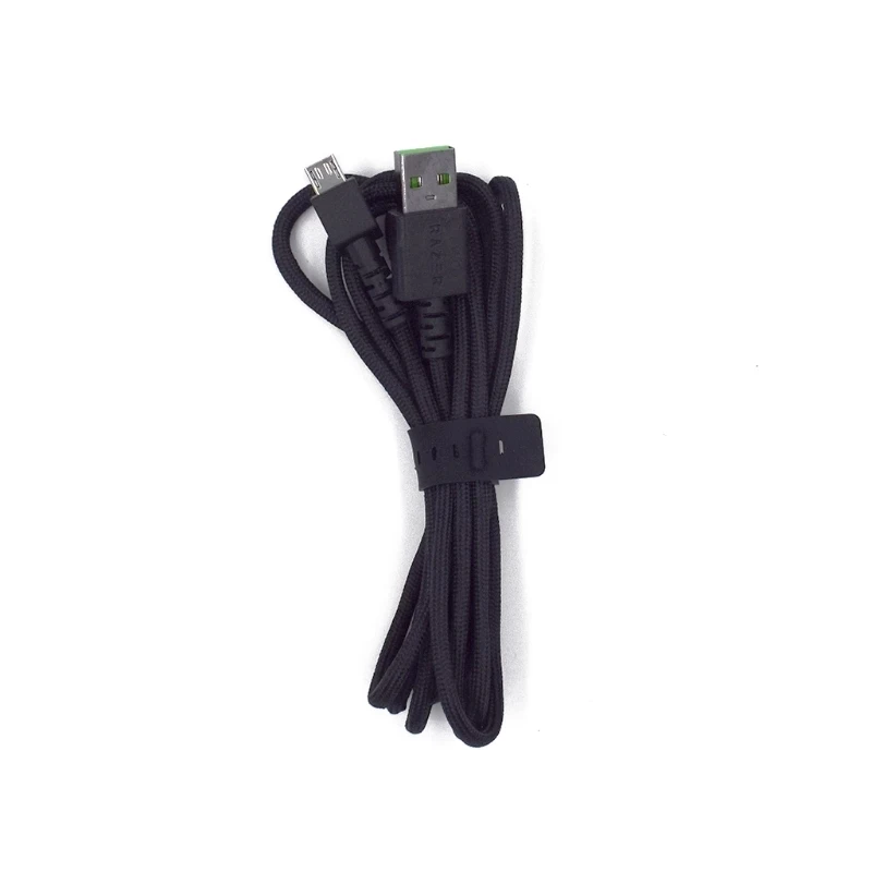 2 m schwarze Mausleitungen, langlebiges Ersatz-USB-Mauskabel aus PVC, kompatibel mit Razer Viper Ultimate Game Gaming Mouse Image