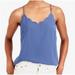 J. Crew Tops | J. Crew Mercantile Scalloped Cami/Tank Top, Blue, Size 4, Style #G3367, Lined | Color: Blue | Size: 4