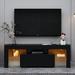55-inch Screens TV Stand with LED RGB Lights for Flat Screen TVs, Gaming Consoles
