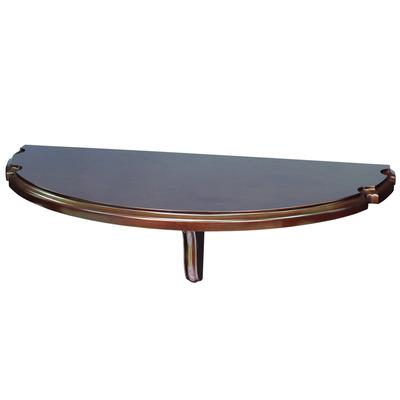 RAM Game Room Wall Mounted Cappuccino Brown Pub Table with Cue Rests